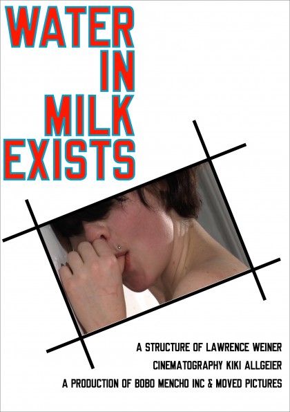 DVD WATER IN MILK EXISTS LAWRENCE WEINER DVD WATER IN MILK EXISTS LAWRENCE WEINER